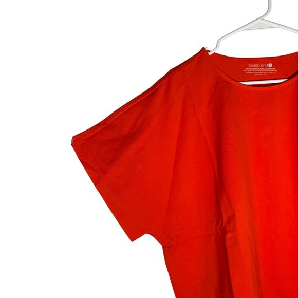 Betabrand Agile Drawstring Tee Women's Size XL in Vibrant Orange NWOT! - Picture 3 of 6